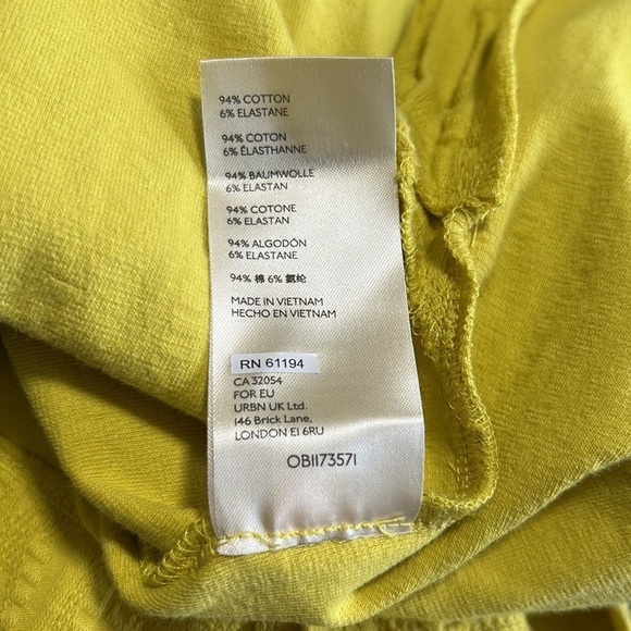 Anthropologie MAEVE Callie Yellow side button Tank Top Size M NEW - Picture 10 of 10